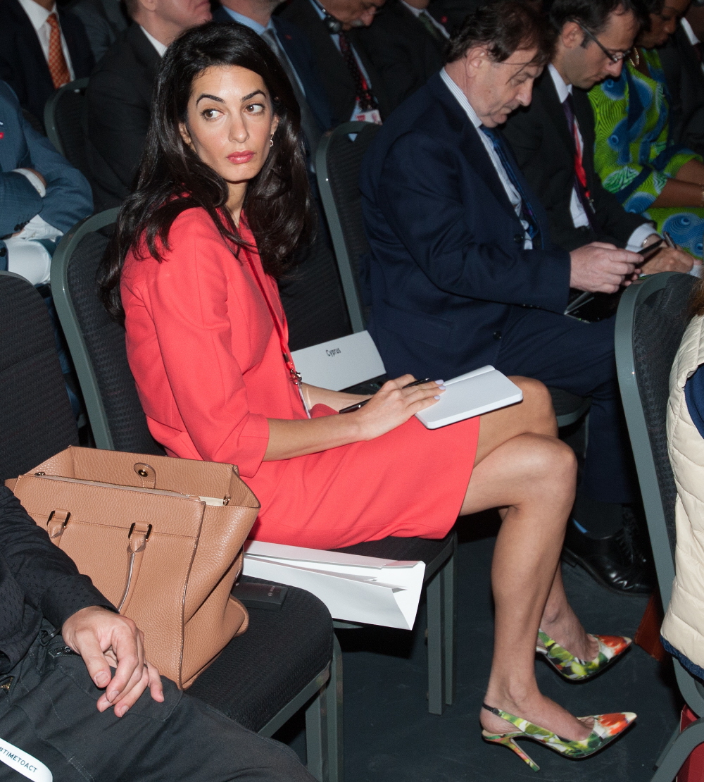 Амаль Аламуддин присутствует на конференции Анджелины Джоли, но не сидит с крутыми детьми