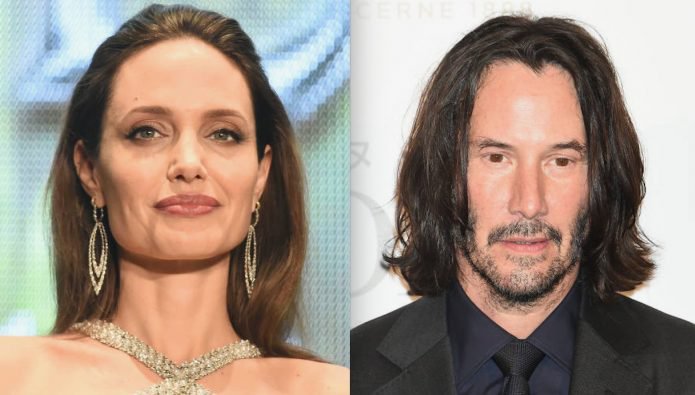 Анджелина Джоли усаживается с Киану Ривз?