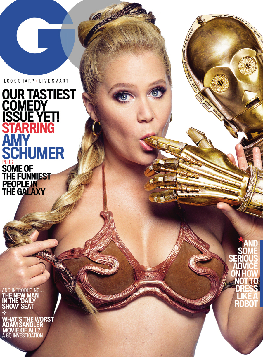 Эми Шумер соблазняет C3PO, R2D2 для редакции GQ: смешно или тревожно?