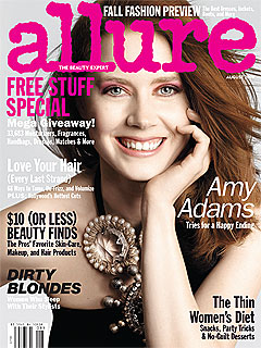 Эми Адамс плохо оформлена обложка для Allure
