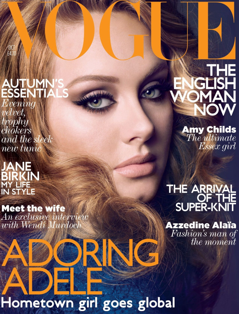 Адель покрывает Vogue UK, говорит, что ее вес никогда не был проблемой